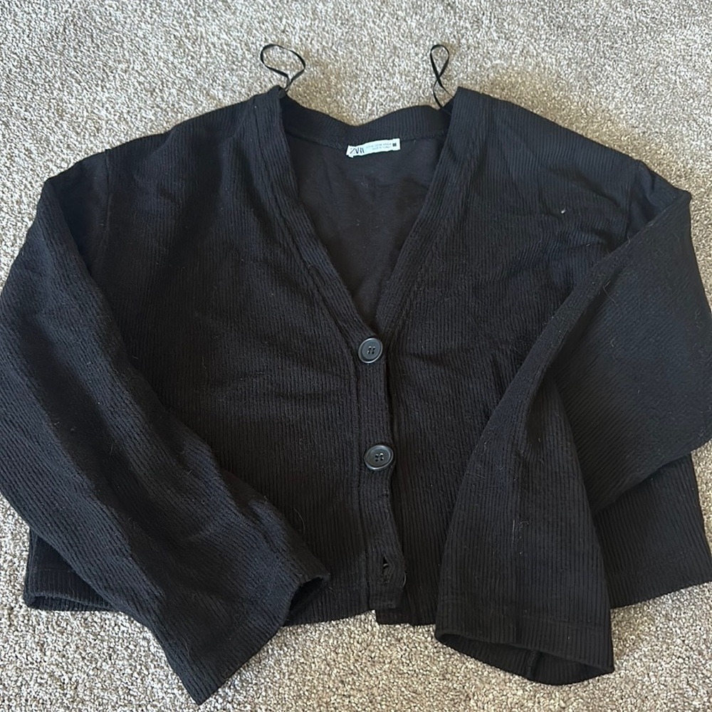 Zara black cardigan  - M